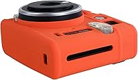 Vista 4 de Rieibi Mini 40 - Funda protectora de silicona para cámara instantánea Fuji Instax Mini 40 - Funda ligera de goma suave para Fujifilm 40 - Naranja