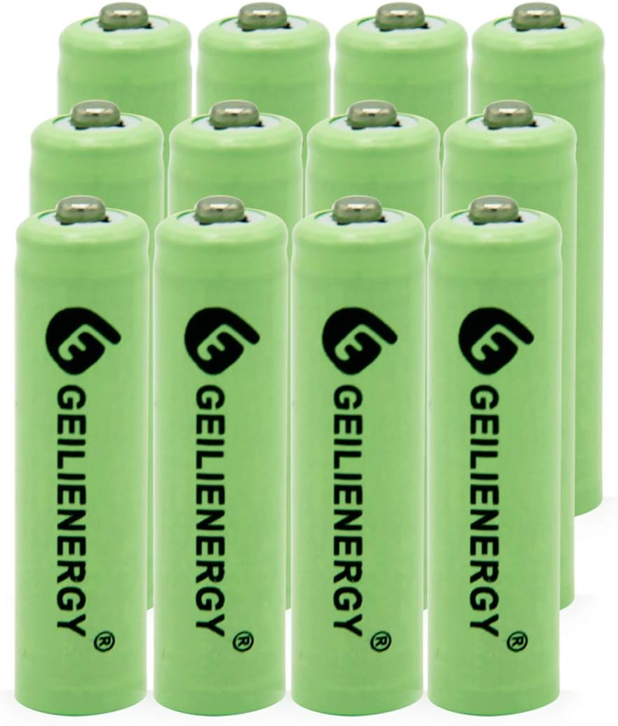 GEILIENERGY Solar Light Batteries AA NiCD AA 600mAh Rechargable
