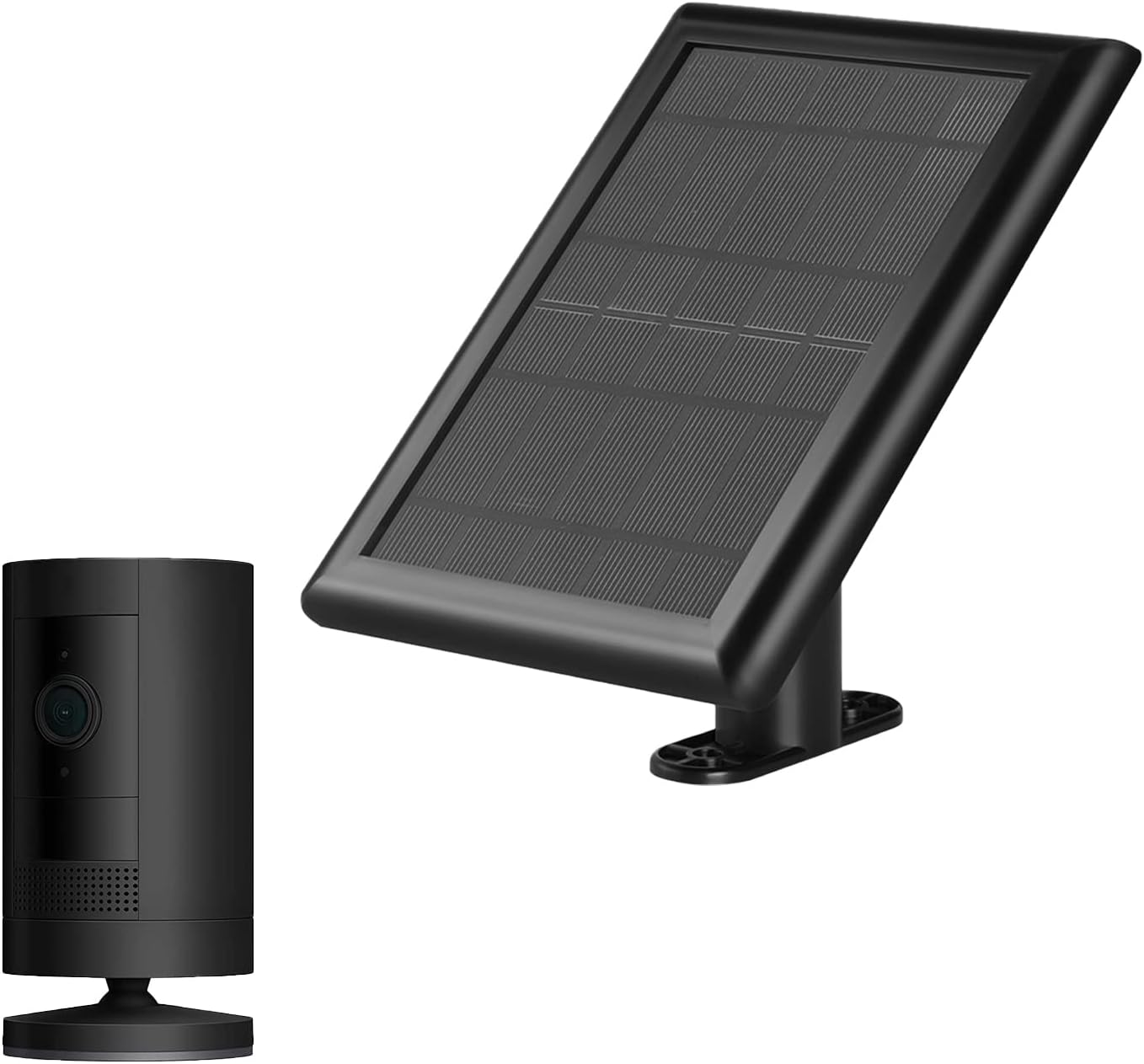 Solar Panel for Ring Spotlight &Stick Up Outdoor Cam Battery, 480MA Portable Solar