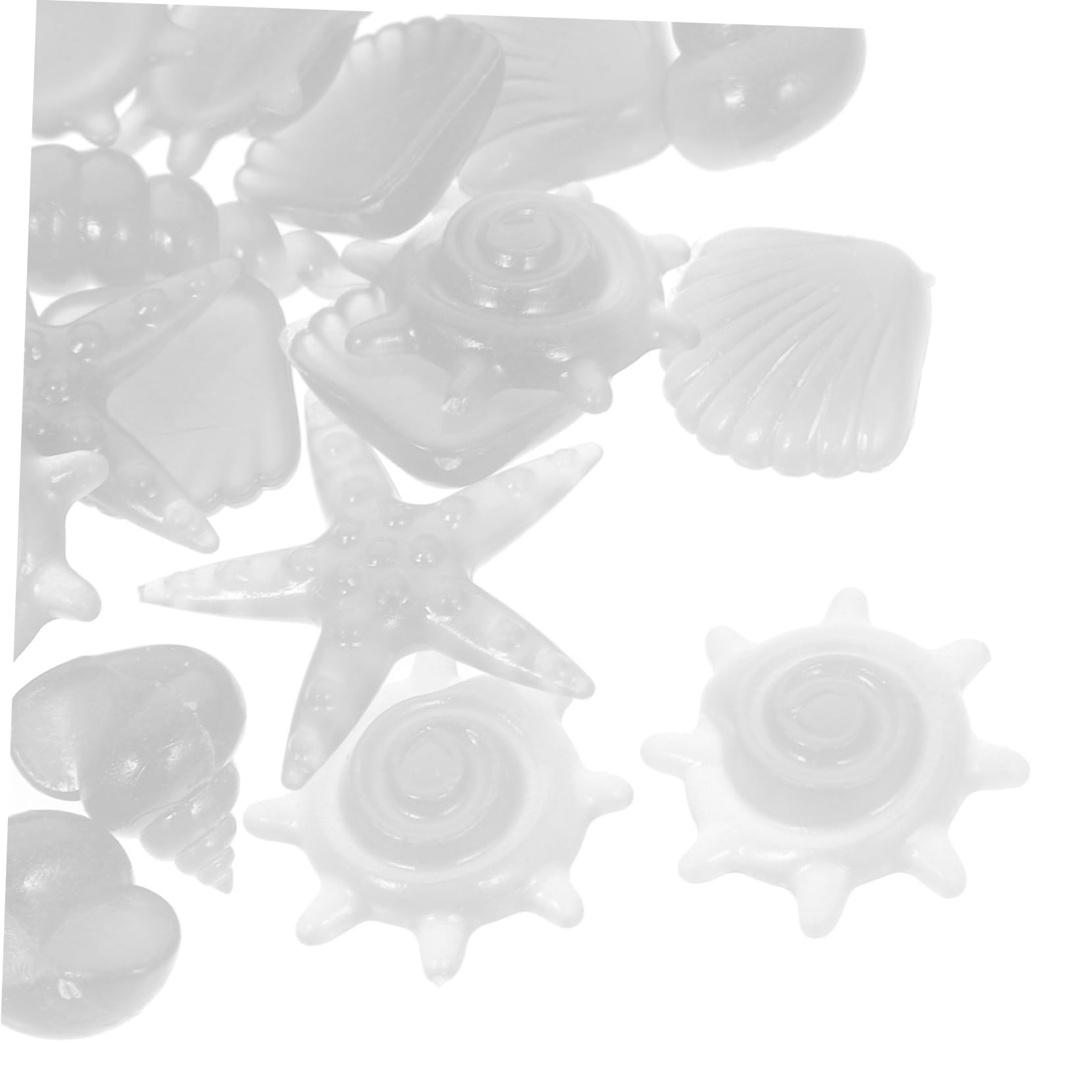 Garneck 50Pcs Luminous Aquarium Stones Glow Dark Ocean Theme Rocks for Fish Tank Decoration for Aquariums Water Gardens and Garden Pathways Vibrant Nighttime Glow