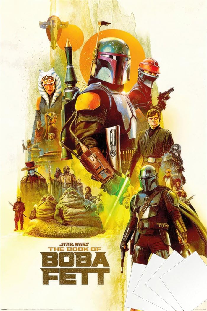 Star Wars: The Book Of Boba Fett - TV Show Poster (Character Montage) (Size: 24" x 36") (Poster & Poster Strip Set)