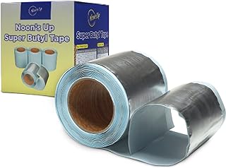 NOON'S UP Super Butyl Tape 16 ft x 4 in x 1mm (1 Pack) - Waterproof Sealing Tape | Leak Repair Tape Weather Proof Tape | Outdoor Waterproof Tape for Leaks | Water Sealant Tape, Leak Tape, Pipe Tape