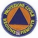 MAREL Patch Protezione Civile REGIONE Piemonte cm 6 Toppa Ricamata Ricamo -070p