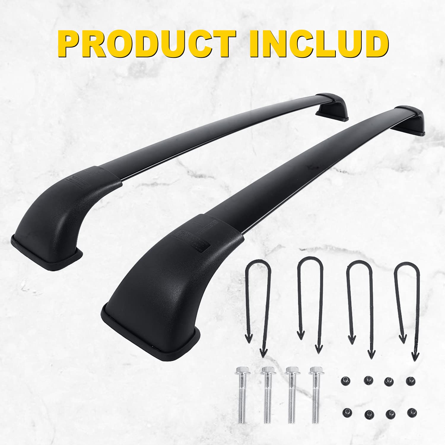 AUXMART Roof Rack Cross Bars for Toyota Highlander 2014 2015 2016 2017