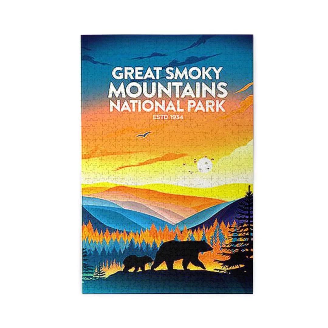 Great Smoky Mountains National Park Great Jigsaw Puzzles for Adults 300 Piece Puzzles for Adults Toys Gift Family Decoration Kids Puzzles