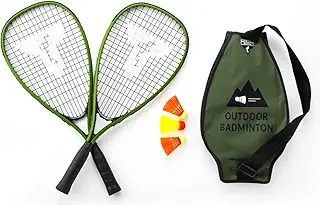 ［タルボットトロ］アウトドア バドミントン スピードバドミントン 風の吹く外でできる ラケット2本 シャトル3個 持ち運び専用ケース付き【国内正規品】
