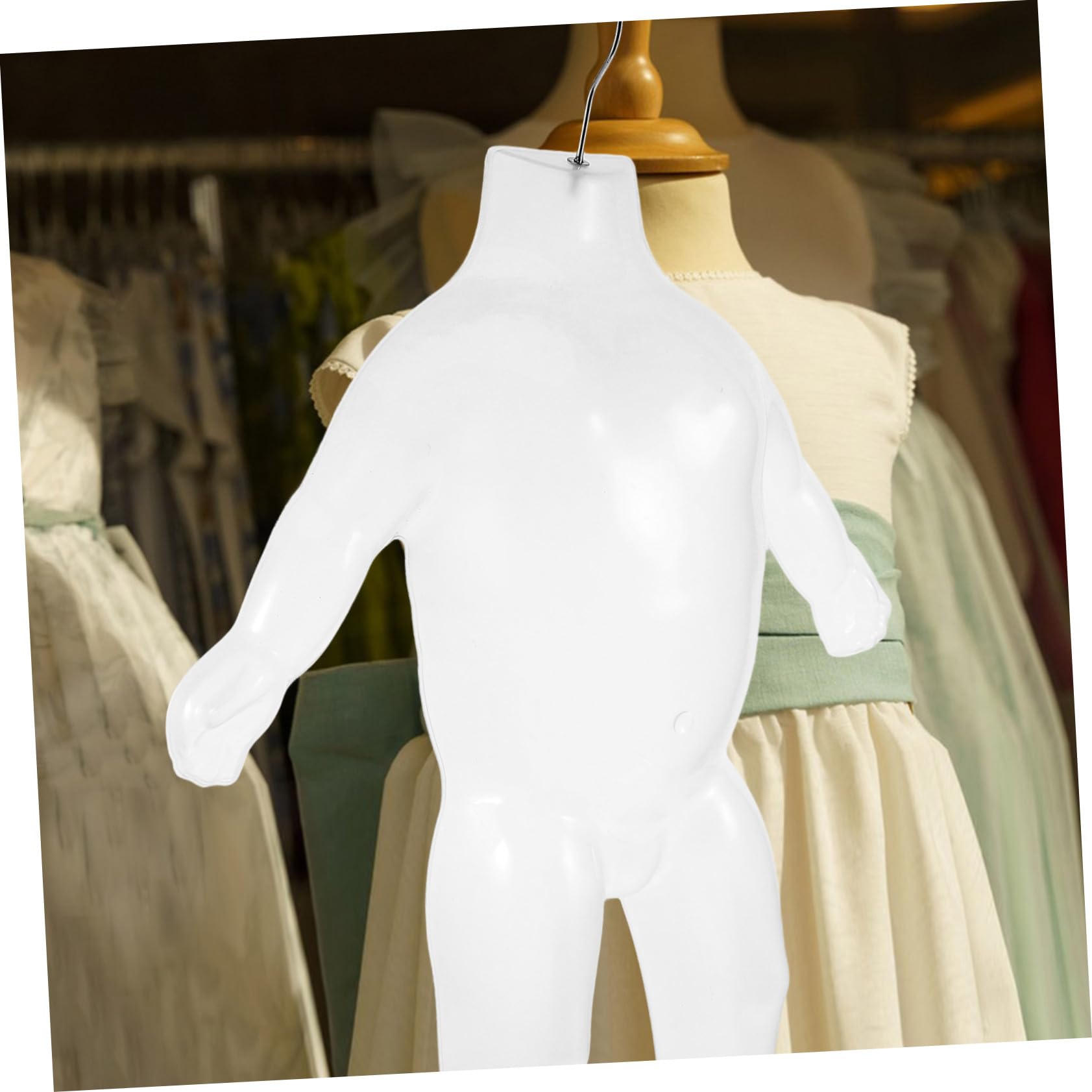 INOOMP Mannequin Plastique Corps Entier pour Garçon et Filles avec Bras et Jambes, Robuste et Facile à Ranger, pour Magasins de Vêtements et Centres Commerciaux