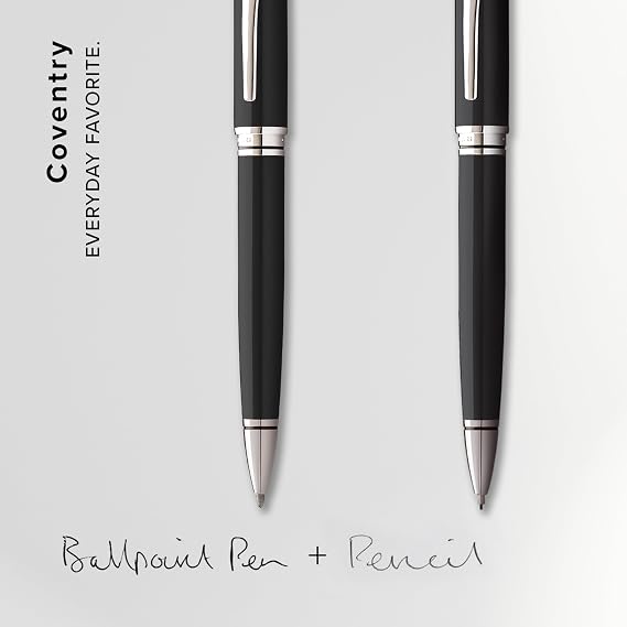 Cross Coventry Black Lacquer Pen & Pencil Gift Set