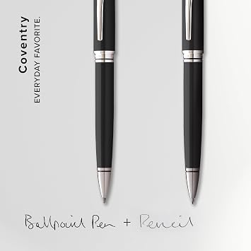 Cross Coventry Black Lacquer Pen & Pencil Gift Set