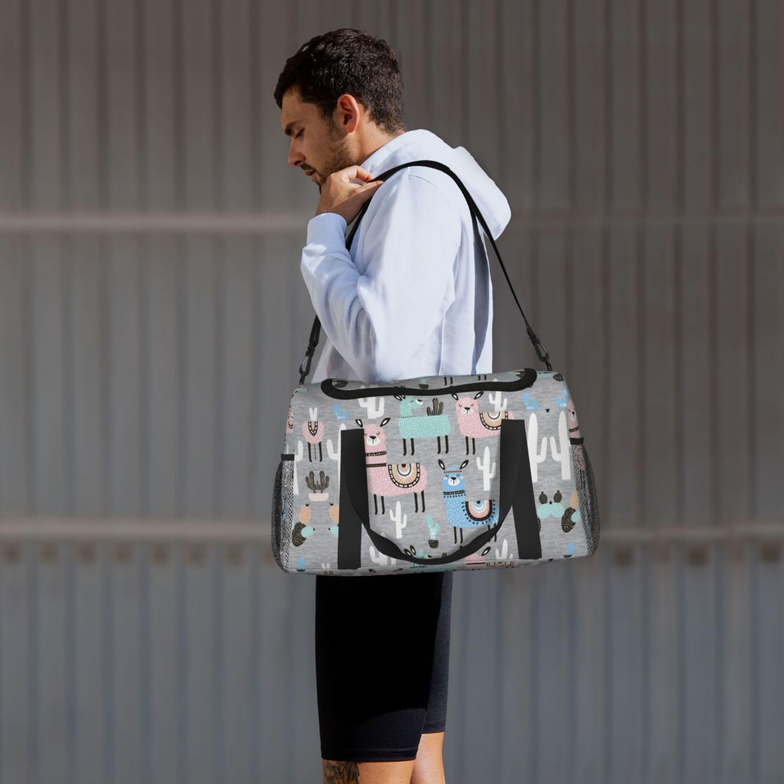 Lama kaktus torba na ramię kobiety mężczyźni podróżna torba crossbody torebka torba na ramię torebki robocze codzienna torba hobo