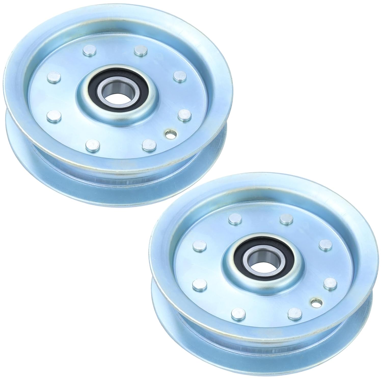 2 Pack 132-4718 Pulley Replaces Toro eXmark 1-603843 Flat Idler Pulley 116-3626, 132-7543, E603843 for Toro Z147, Z153, Z149, Z150, X4850, X5450, XS5450, XS4850, ZX5400, ZX4800, ZX4820 Decks