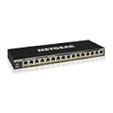 16-Port PoE+ Gigabit Ethernet Unmanaged Essentials Switch (GS316PP) - with 16 x PoE+ @ 183W, Desktop or Wall Mount