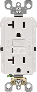 Leviton GFNT2-3W Self-Test SmartlockPro Slim GFCI Non-Tamper-Resistant Receptacle with LED Indicator, 20-Amp, 3-Pack, White - coolthings.us