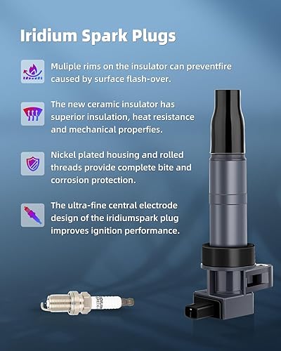 Vista 592 de ECCPP Bobinas de encendido portátiles de repuesto para automóvil compatibles con Infiniti I30/para Nissan Maxima 3.0L V6 2000-2001 Reemplazo