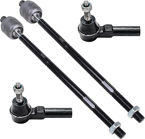 Miniatura 86 de Detroit Axle - 4 barras de acoplamiento delanteras para Hyundai Elantra Forte Koup Forte5, 4 extremos de barra de acoplamiento interiores y
