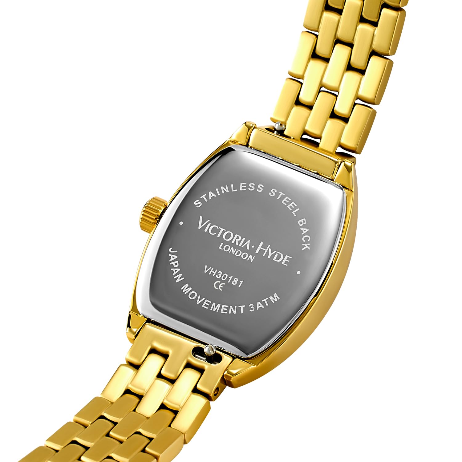 VICTORIA HYDE Reloj de pulsera para mujer de oro, rectangular, analógico, de cuarzo, elegante número romano, reloj de pulsera para mujer