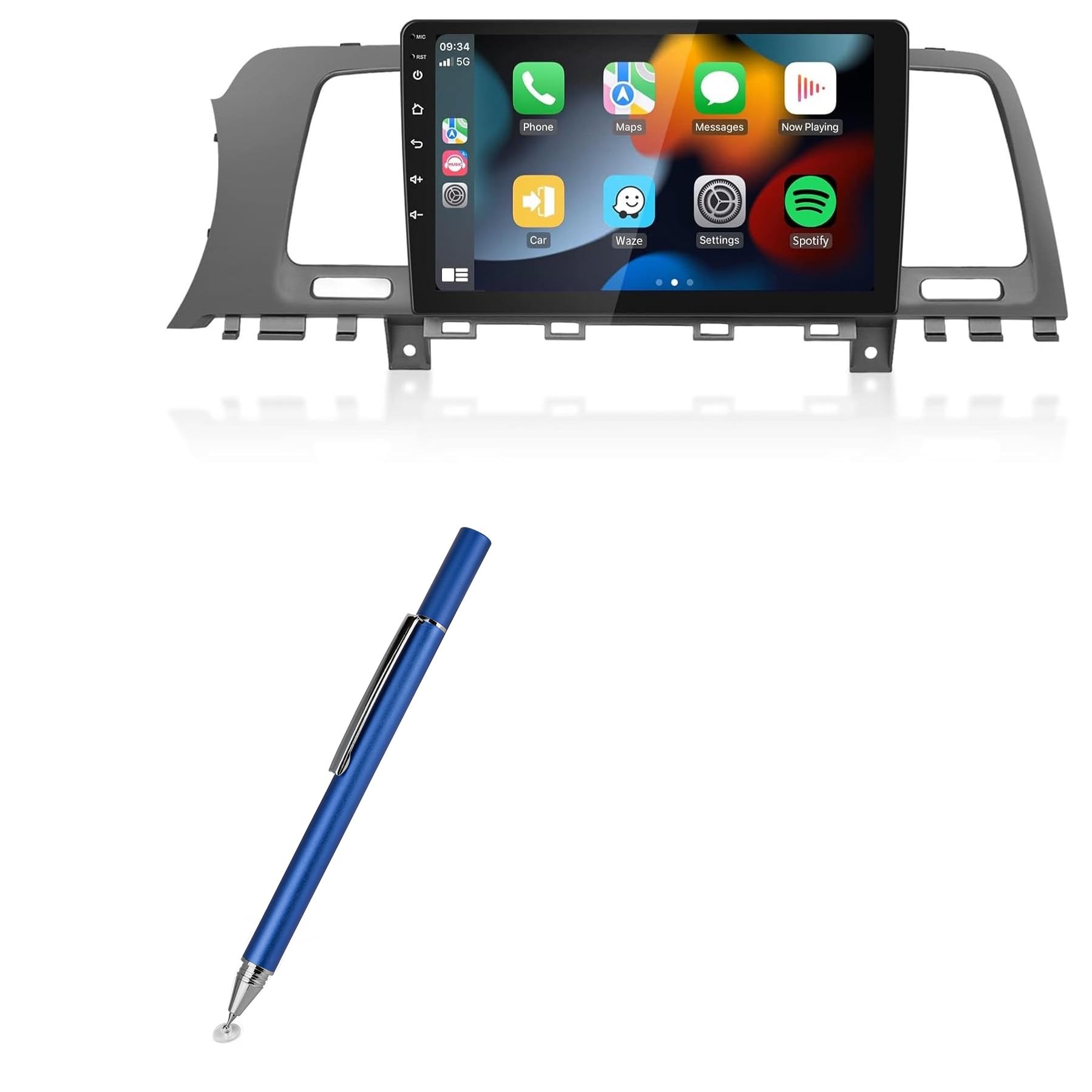 BoxWave Stylus Pen Compatible with Meteeser Nissan Murano 2011-2014 Wireless Carplay (2+32G) (9 in) - FineTouch Capacitive Stylus, Super Precise Stylus Pen - Lunar Blue