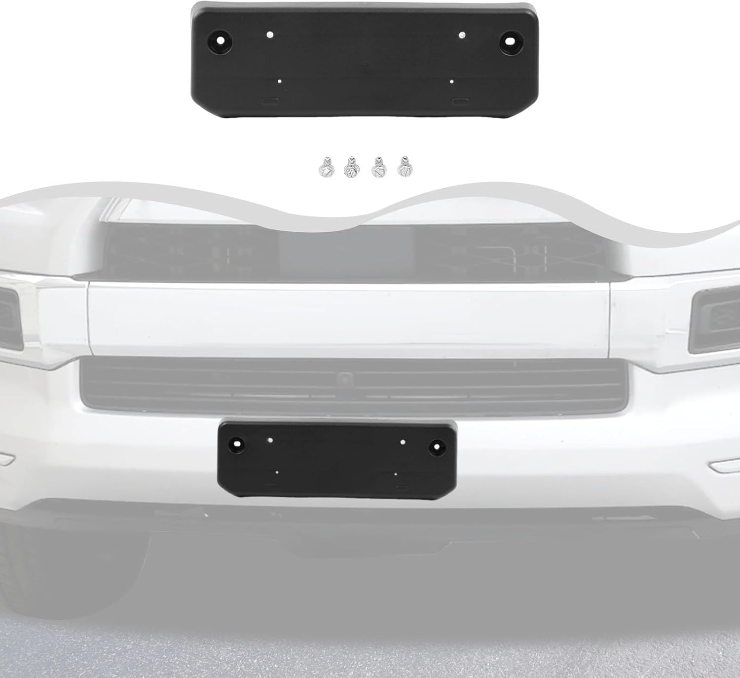 License Plate Holder, Front License Plate Frame Mount Bracket Compatible with Toyota 4Runner Exterior Accessories (Toyota 4Runner(Applicable to Limited))