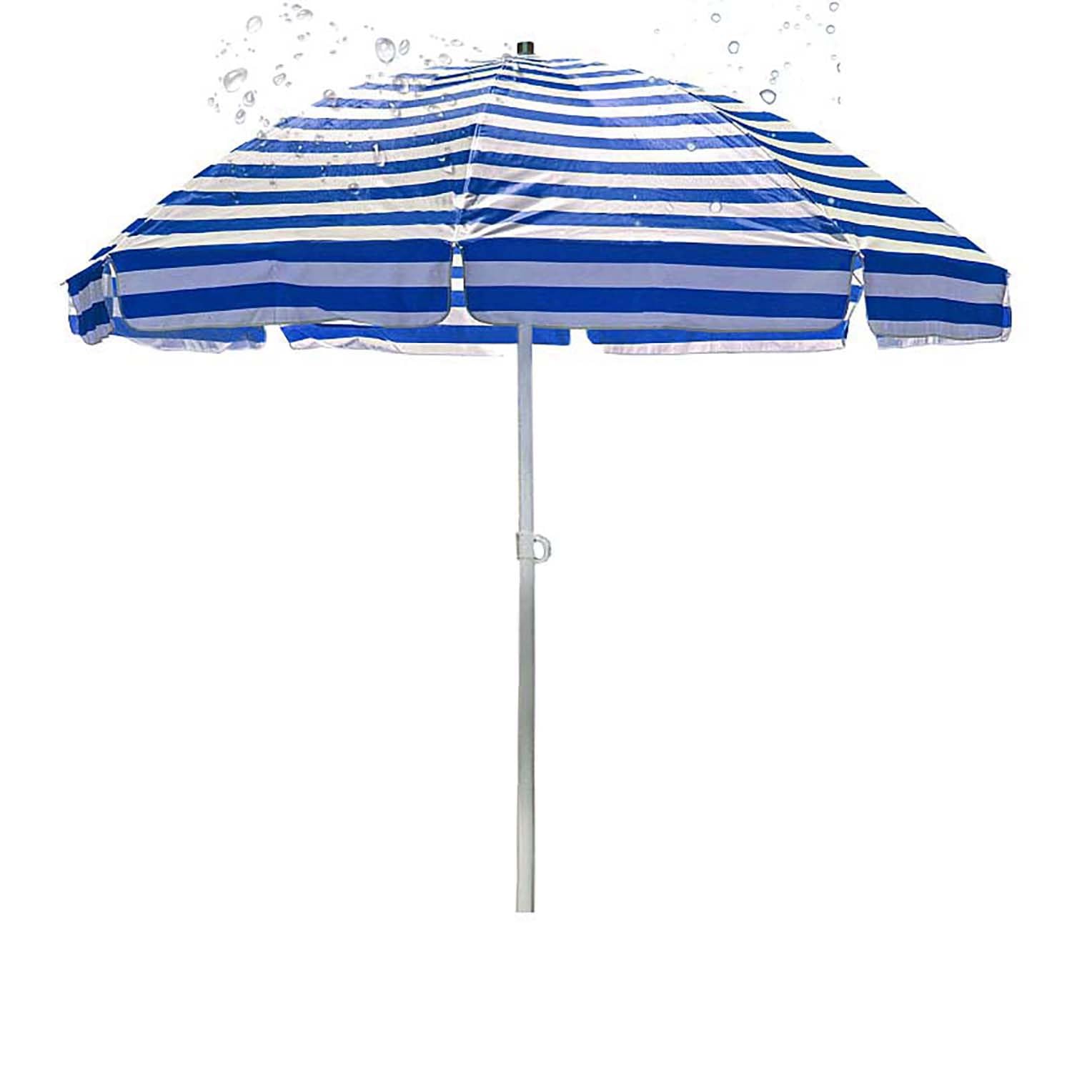Toldo para patio exterior regulable de 8 varillas con mesa