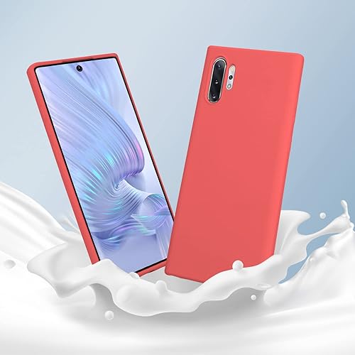 Miniatura 46 de Funda para Galaxy Note 10 Plus, silicona líquida, delgada, suave, TPU, protección de cuerpo completo, a prueba de golpes, para Galaxy Note 10 Plus
