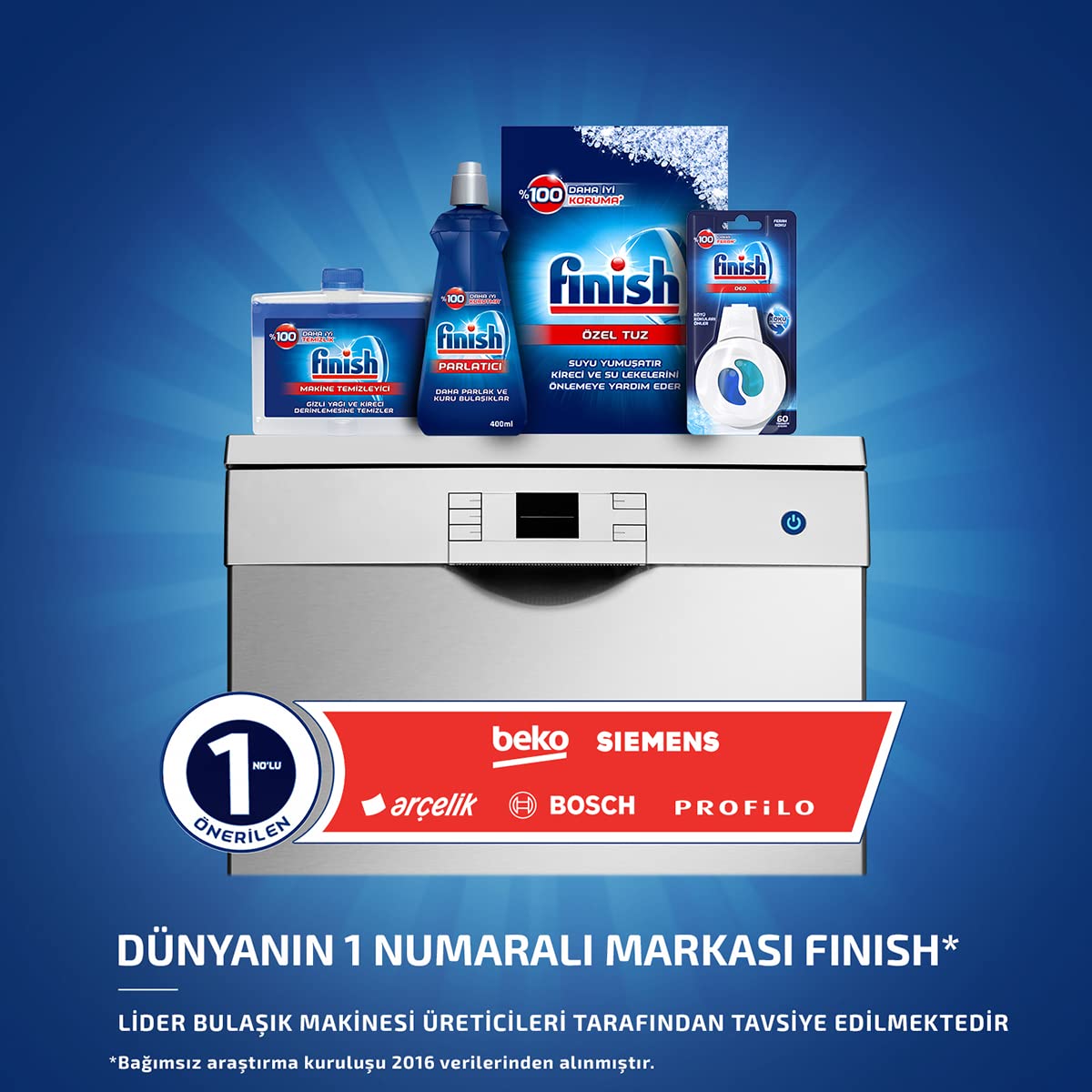 Finish Bulaşık Makinesi Deterjanı Makine Tuzu 3000 gr x 2 Adet