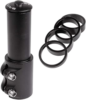 M-Wave CP Lift-Adaptador (Aluminio, para 1 1/8", Altura Regulable), Color Negro, Unisex Adulto, 32 x 20 x 1 cm