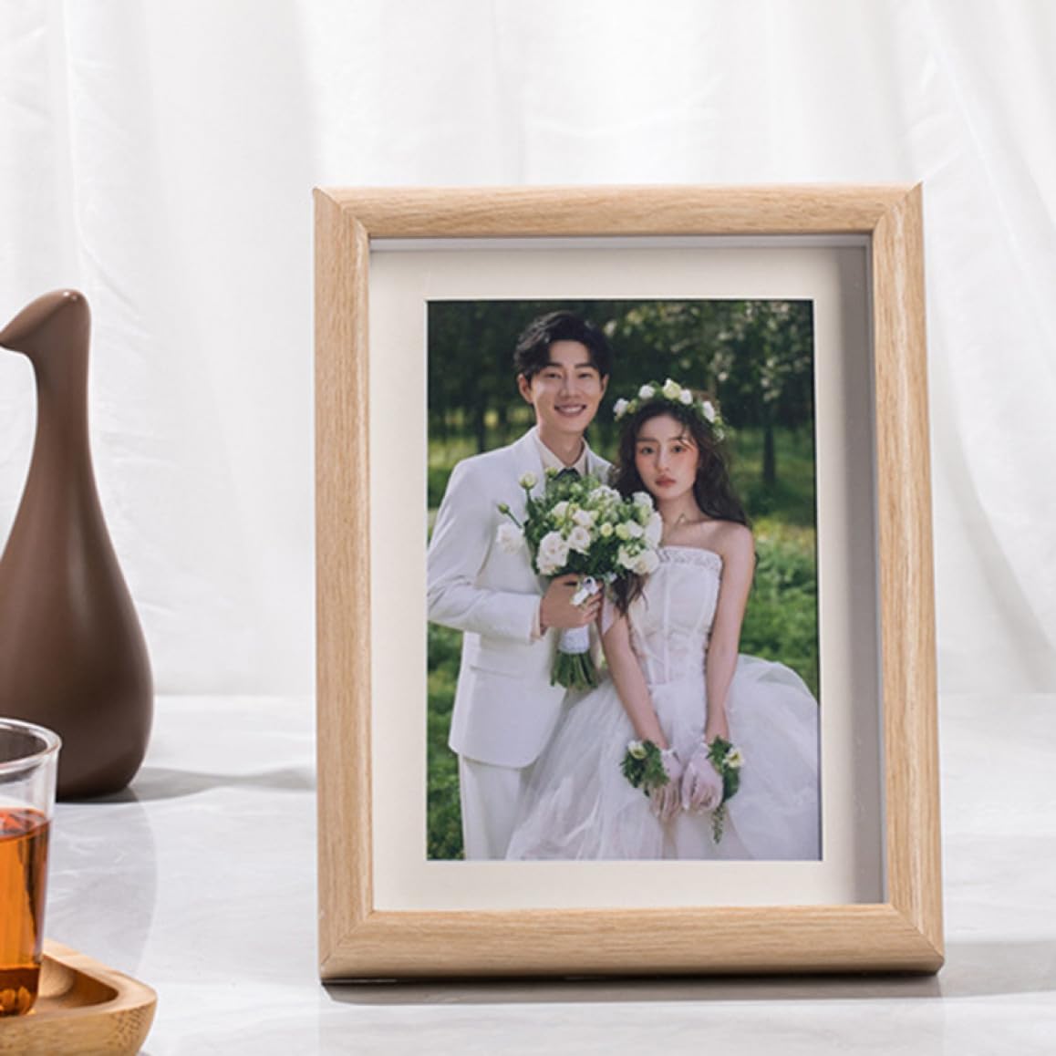 ロココ調のおしゃれなフォトフレーム、エンジェルがほほ笑むアンティーク調の写真立て（S）(n20-247)｜インテリア雑貨 [ＶＡＮＤＲＯＵＰ] 多用途 ナチュラルフレーム 室内 20.3*25.4cm インテリア 結婚式のお祝い 写真立て エレガント デ