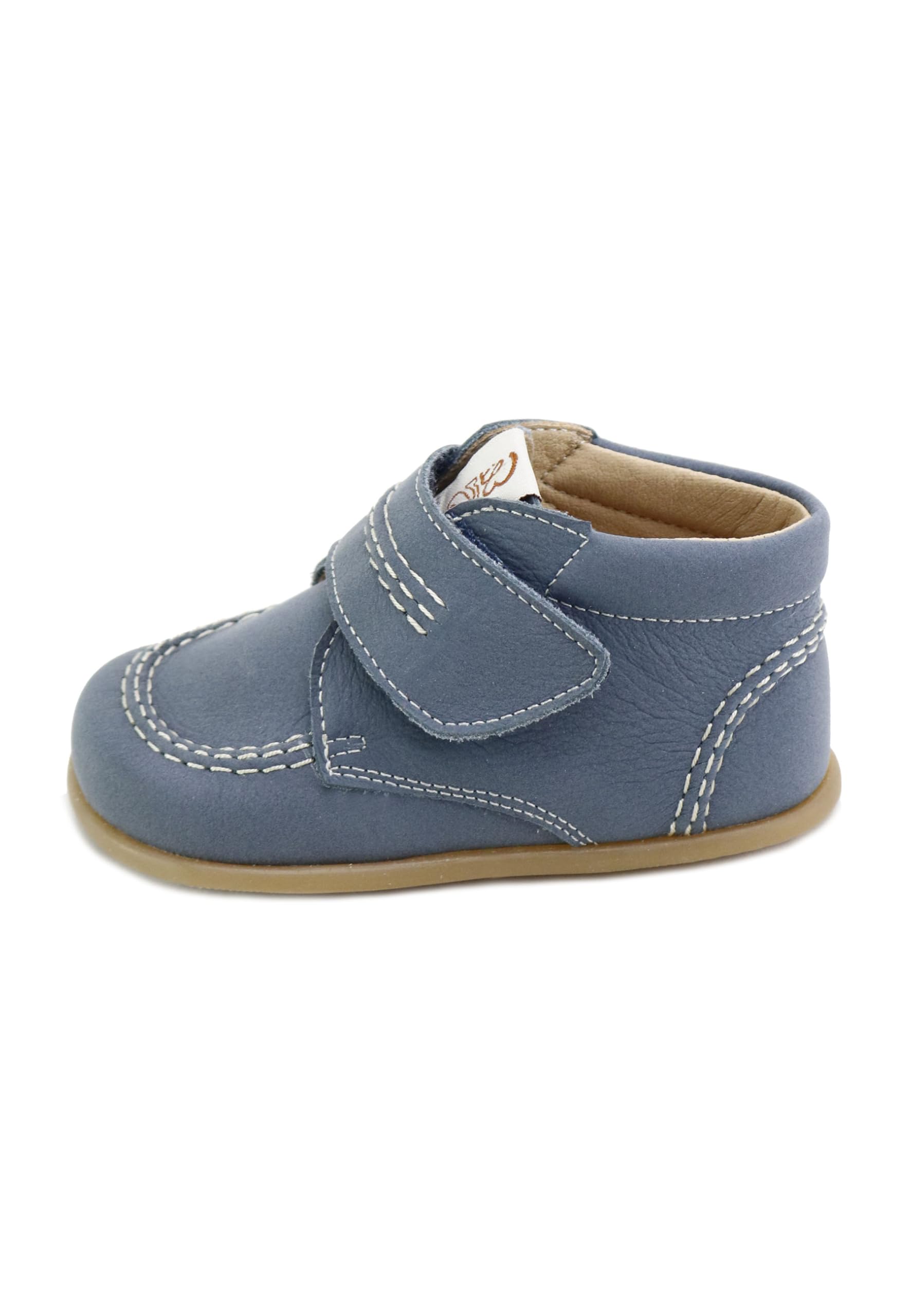 Eli Botitas pespuntes blanditas piel davinci nobuck jeans Elisoft 1957