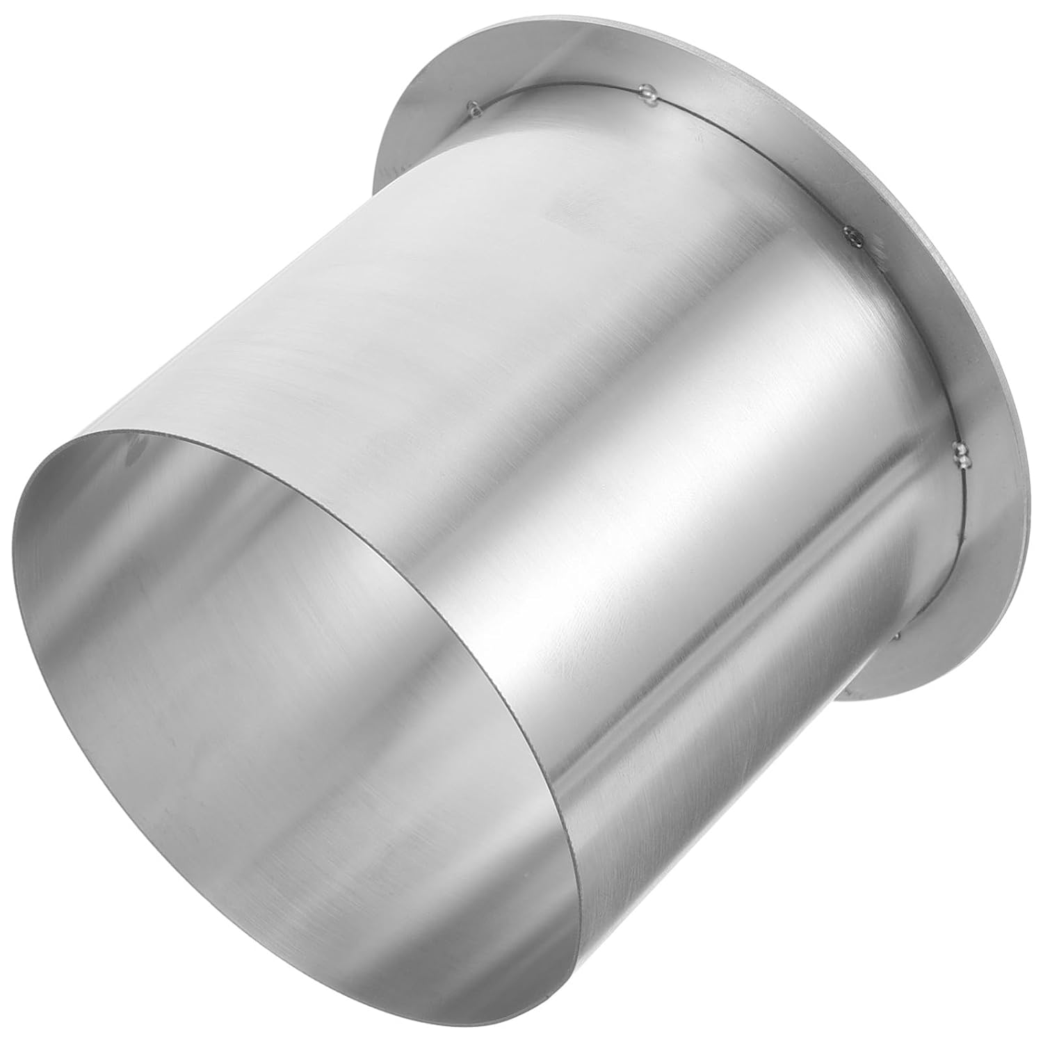 STOBAZA 4.92 Inch Stainless Steel Drop-in Trash Chute Grommet Round Built-in Countertop Garbage Trough Kitchen Waste Disposal Insert Space-Saving