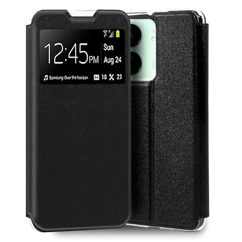 Cool Flip Cover Case for Xiaomi Redmi 13C / Poco C65 Smooth Black