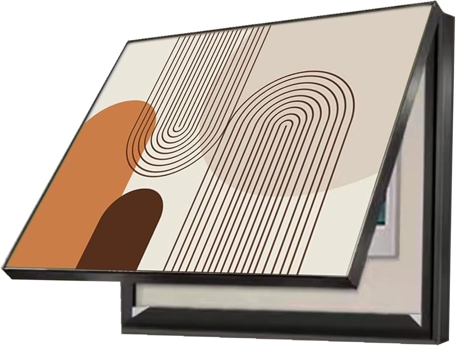 Copri Contatore Elettrico Interno, Copri Quadro Elettrico Decorativo, Copertura Decorativa per Quadro Elettrico, per Decorazione Muro Interno Residenziale e Commerciale,E,40x30/15.7x11.8in