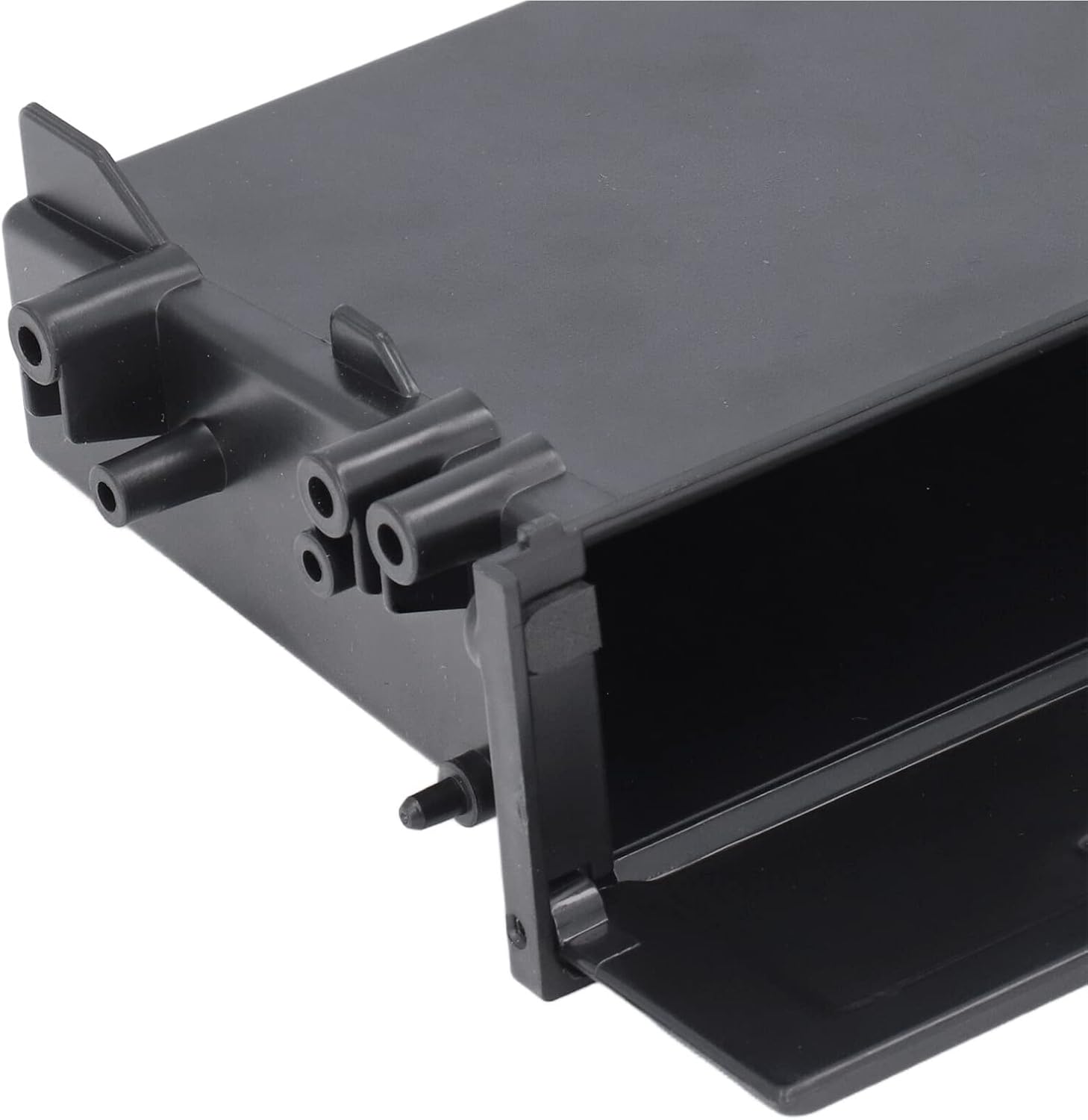 Car Stereo Storage Box,1DIN Car Radio Storage Box Multi Application ABS Black Inner Organizer Replacement for M image 4