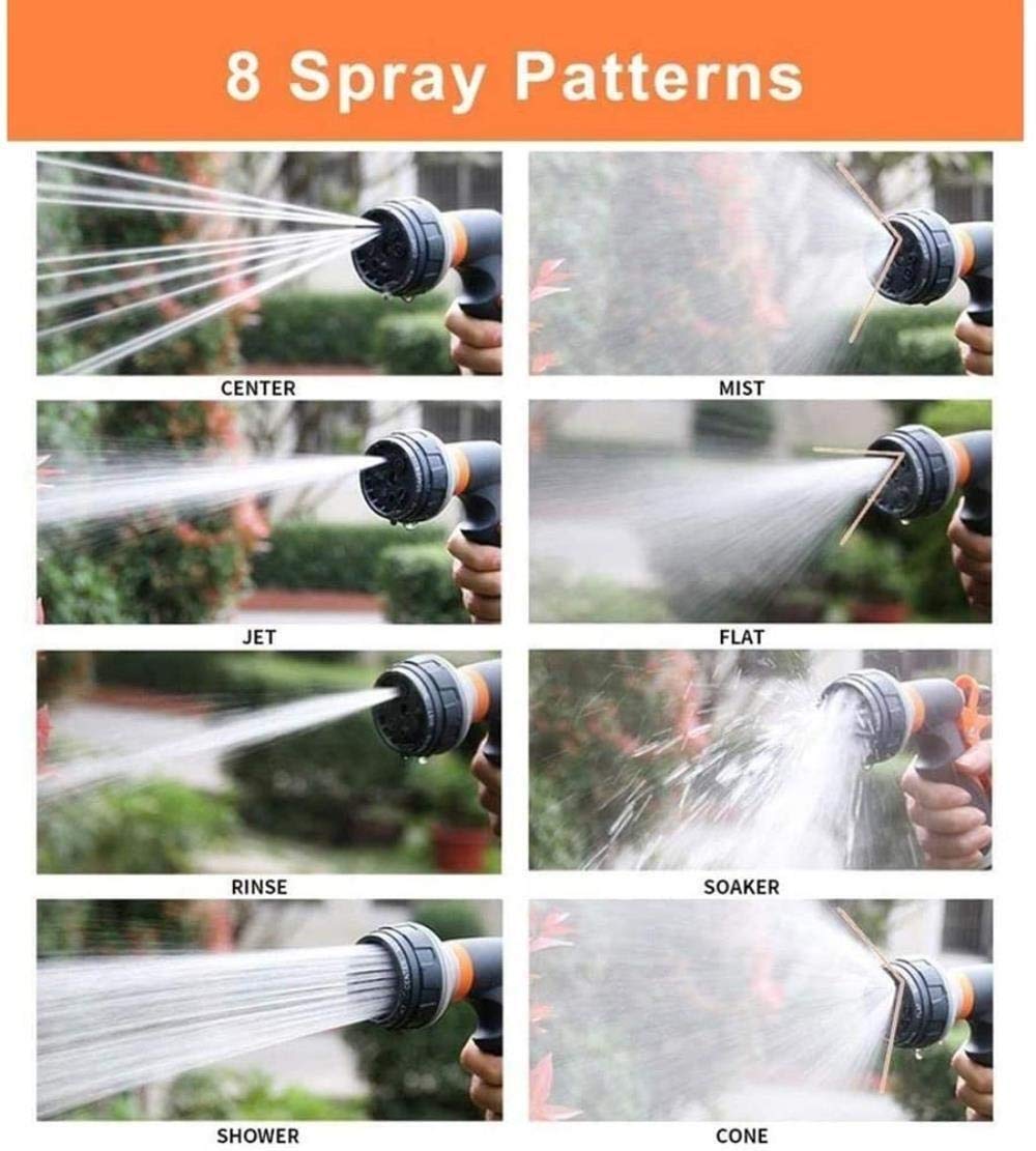 Pistola pulverizadora de agua de alta presión, boquilla de latón, manguera de jardín, para riego de coche/jardín