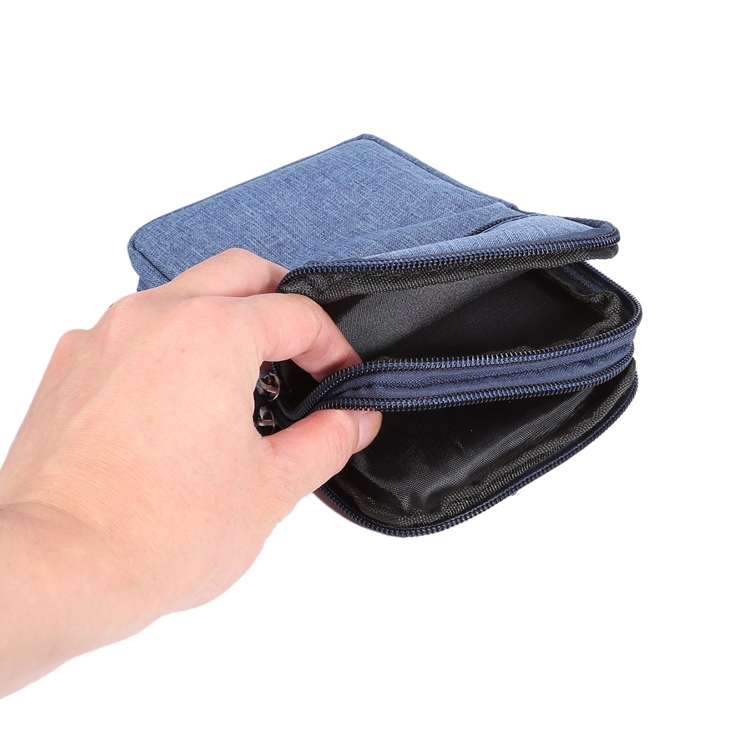 Cell Phone Bag, Moon mood Universal 6.3 Inch Phone Bag for Men Women Card Cash Cellphone Wallet Outdoor Travel Camping Multi-function Phone Pouch Waist Hook Holster for iPhone X/8 Plus/8/7 Plus