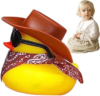 borracha legais,Banho Toy Floater Pato Sunglass - Pato carro para painel, pato flutuante brinquedo banho, acessórios para carros pato, enchimentos sacolas Weeyutix