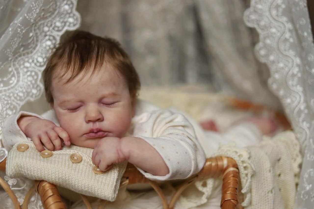 Pinky RebornDolls 20 inch 50cm Handmade Sleeping Reborn Baby Girl Boy Doll Real Looking Newborn Dolls Magnet Pacifier Toys
