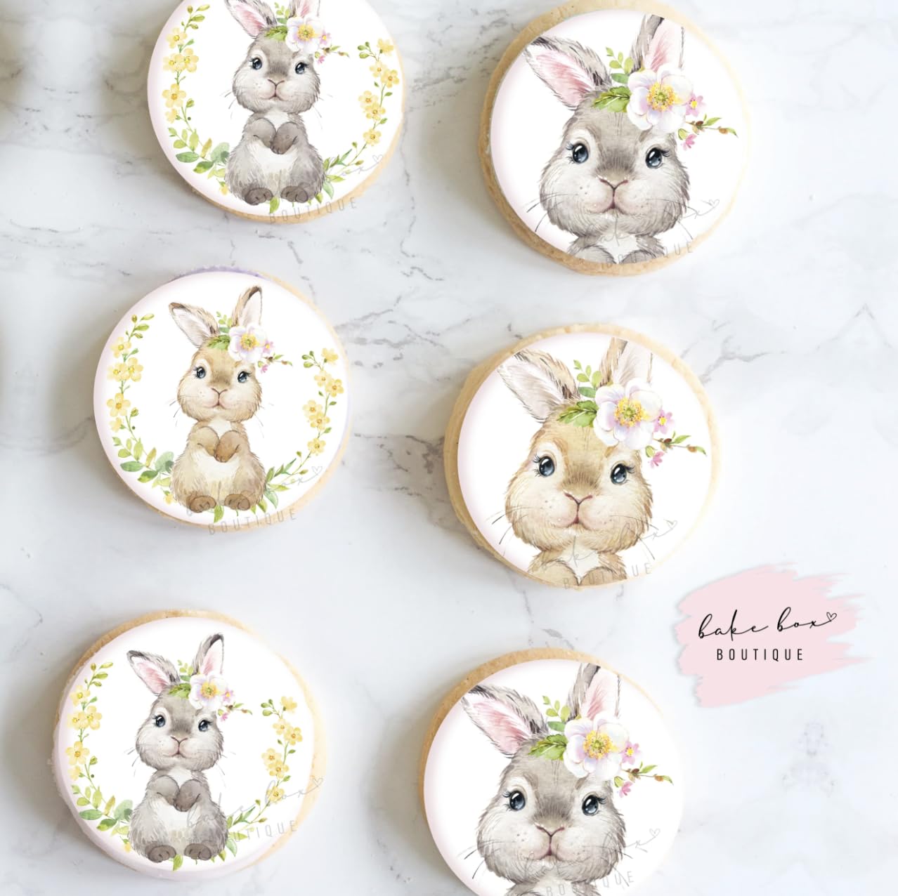 Easter edible toppers easter bunny cupcake cake toppers biscuit cookie rabbit Easter decoration kids bunny ears party wafer sheet edible paper sprinkles mold fondant topper cute bunnies EDIBLE BUNNIES