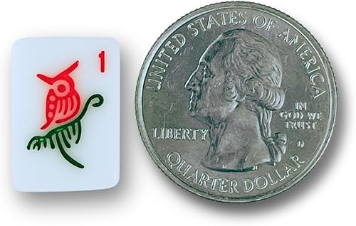 Miniatura 4 de Mini juego de mahjong americano para viajes y diversión  Tamaño pequeño (0.8 x 0.5 x 0.4 pulgadas)  Regalo o juego para llevar. (Edición estándar)