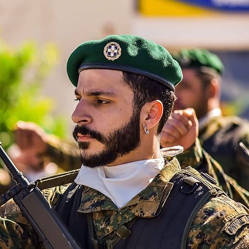 Miniatura 2 de Boinas estilo ejército estadounidense, boinas militares británicas de lana para hombres, sombreros de boina de moda y vintage para mujer
