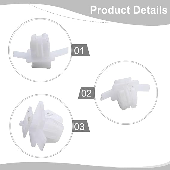 Lecreatekit Wheel Arch Trim Clips, Plastic Exterior Front Wing Surround Retainers for honda 8th Gen Civic and 3rd Gen for CRV, 20 Pack