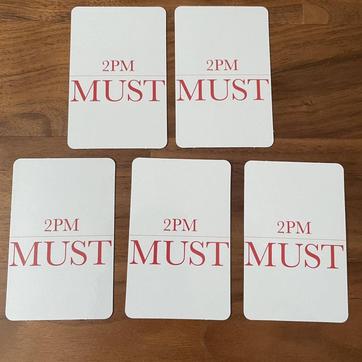 Amazon.co.jp: 2PM JUN.K MUST CD封入 トレカ コンプ 5枚セット 