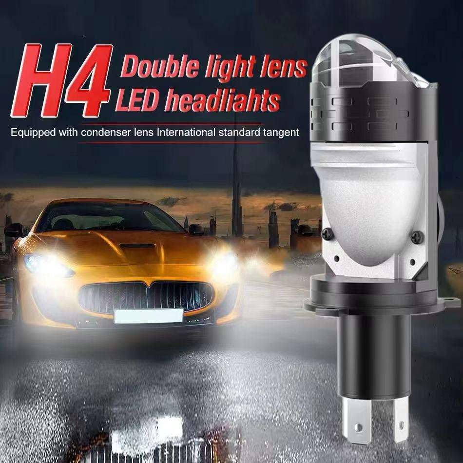 Image of NIGHT LIFE 55W H4 LED Projector Headlamp 18000LM 6000K White High Low Beam 9-60V CANBUS Error Free 12V 24V Car Bike Fog Light IP68 Waterproof