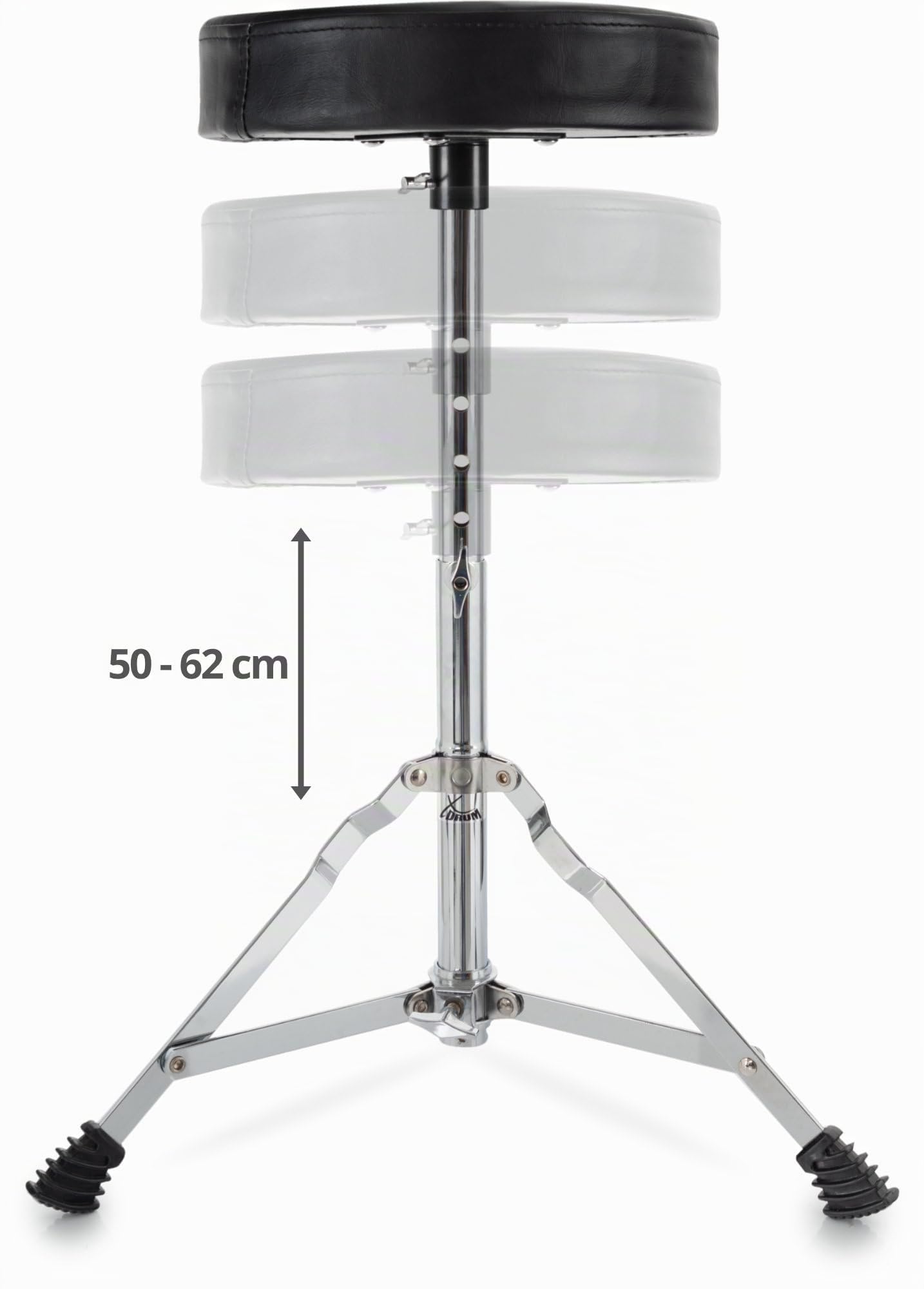 XDrum DD-460P E-Drum Kit Home Set, Kit De Batería Electrónica, Incluye rack | Batería electrónica con Mesh Heads, 1x pad de caja dual-zone de 8", 1x pad de bombo de 8", 3x pads de tom single-zone de 8"