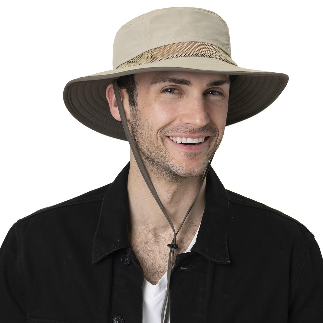 Stetson Outdoor Traveller Stoffhut Reisehut Kinnband Wasserabweisend Sonnenschutz Herren Ganzjährig