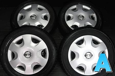 Amazon 送料無料 中古スタッドレスタイヤ 4本セット イエローハット Ice Frontage 155 65r13 日産純正 13x4 0 100 4穴 モコに 中古タイヤ W タイヤ ホイールセット 車 バイク