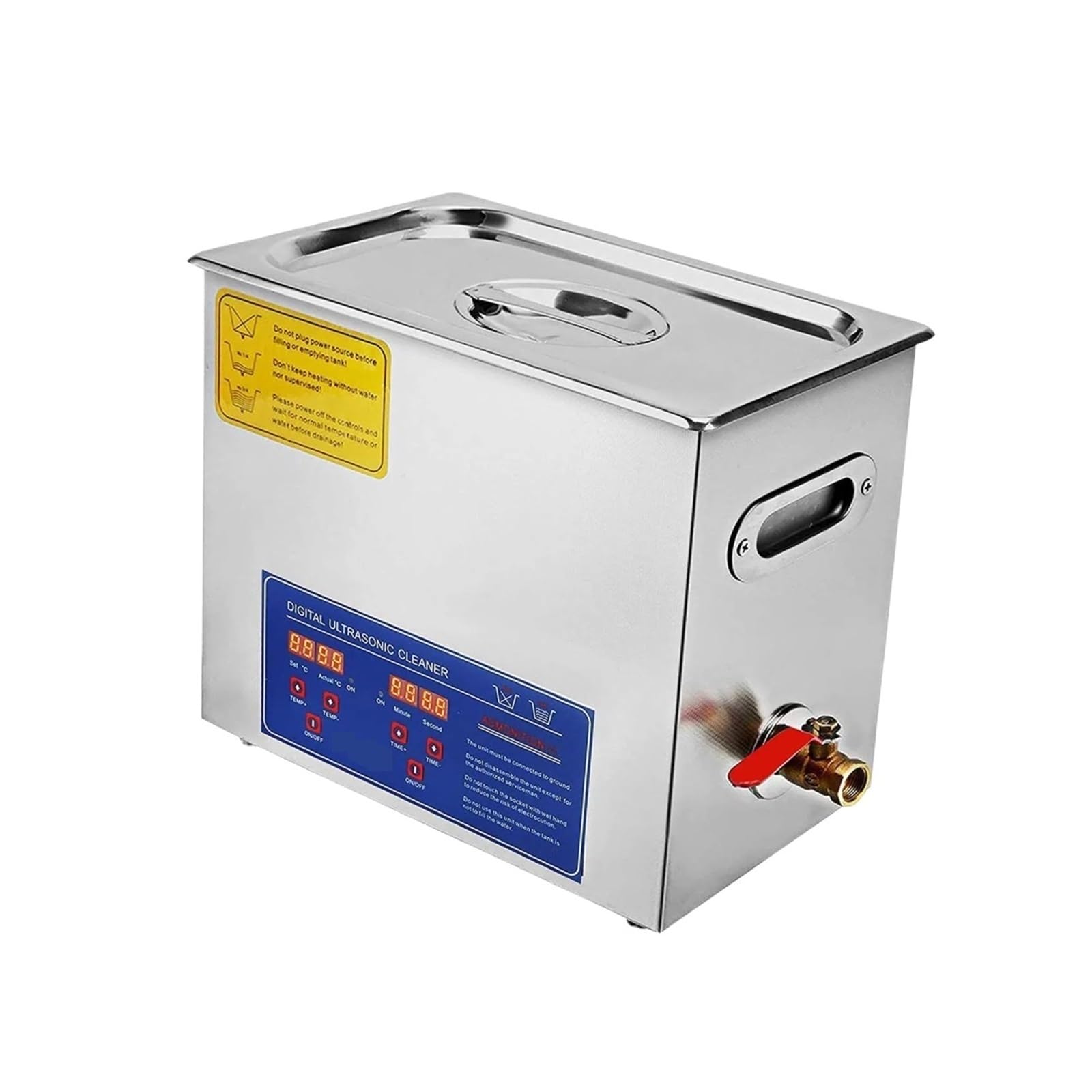MáQuina Limpiadora UltrasóNica Limpiador Ultrasónico Con Temporizador Digital De 2 L, 3 L, 6 L, 10 L, 15 L, 22 L Y 30 L For Baño De Acero Inoxidable, Máquina For Limpiar Joyas, Gafas Y Relojes(6L)