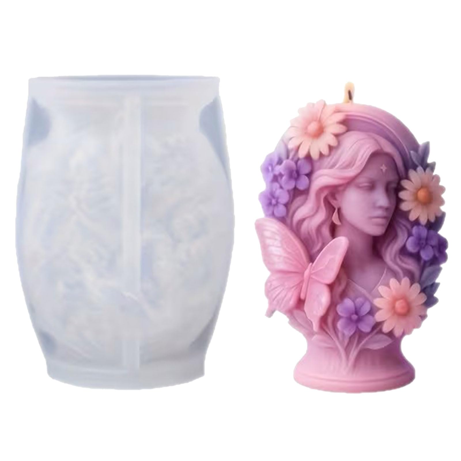 Tsophreniq Artistic Butterfly Girl Silicone for Homemade Crafting