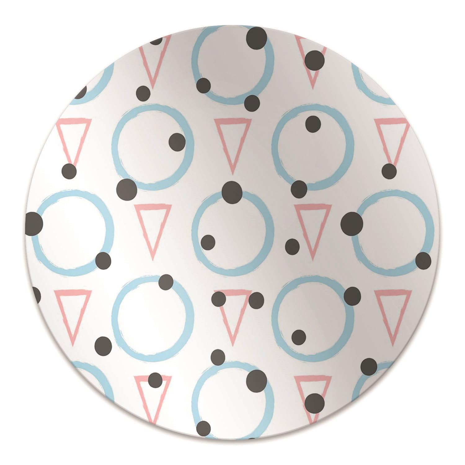 Tapis de chaise ø100 cm en PVC imperméable et antidérapant avec motifs géométriques pour bureau