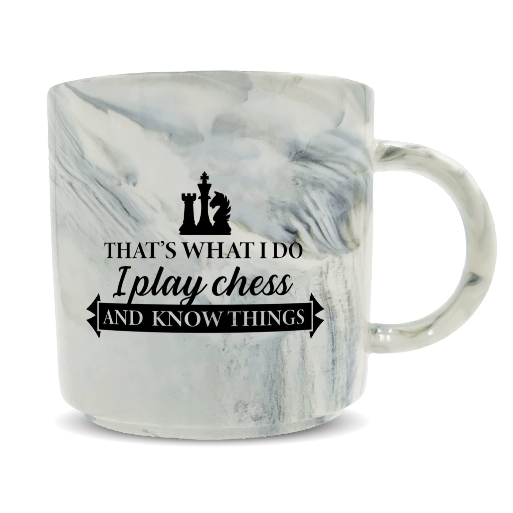 Hippowarehouse Thats What I do I Play Chess and I Know Things Printed Mug Various Colour Options Ceramic Cup Kitchenware 11oz