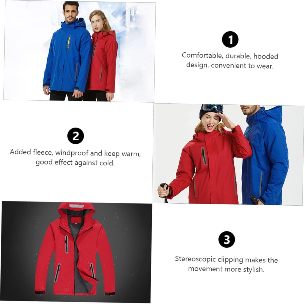 Thick Jacket Waterproof Coat Outdoor Coat Fishing Raincoat Climbing Raincoat Jacket Hooded